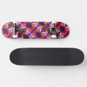 Abstracte kleurrijke lijnen persoonlijk skateboard (Horizontaal)