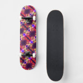 Abstracte kleurrijke lijnen persoonlijk skateboard (Voorkant)