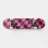 Abstracte kleurrijke lijnen persoonlijk skateboard (Horizontaal)