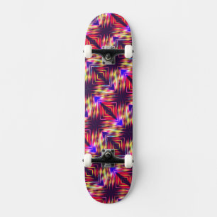 Abstracte kleurrijke lijnen persoonlijk skateboard