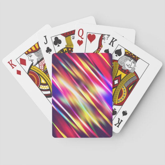 Abstracte kleurrijke lijnen pokerkaarten (Achterkant)