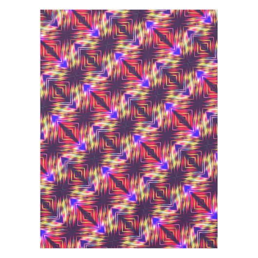 Abstracte kleurrijke lijnen tafelkleed (Voorkant)