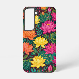 Abstracte Kleurrijke Lotus Vlinders Samsung Hoesje Samsung Galaxy Hoesje
