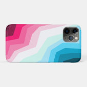 Abstracte kleurrijke magenta ijsblauwe cyaan minim Case-Mate iPhone case (Achterkant (horizontaal))