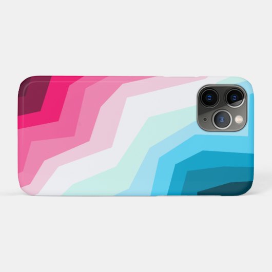 Abstracte kleurrijke magenta ijsblauwe cyaan minim Case-Mate iPhone case (Achterkant (horizontaal))