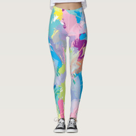 Abstracte kleurrijke moderne, comfortabele Legging