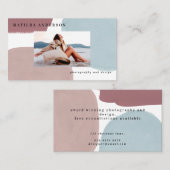 Abstracte, kleurrijke, moderne foto visitekaartje (Voorkant / Achterkant)