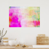 Abstracte Kleurrijke Moderne Fotografische Kunstdr Poster (Keuken)