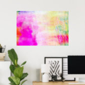 Abstracte Kleurrijke Moderne Fotografische Kunstdr Poster (Thuiskantoor)