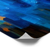 Abstracte kleurrijke moderne kunst | Boeddhaschild Poster (Hoek)