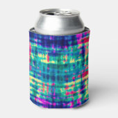 Abstracte kleurrijke moderne tie kleurstof patroon blikjeskoeler (Blikje Voorkant)