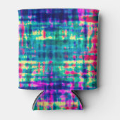 Abstracte kleurrijke moderne tie kleurstof patroon blikjeskoeler (Voorkant)