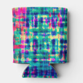 Abstracte kleurrijke moderne tie kleurstof patroon blikjeskoeler (Achterkant)