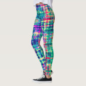 Abstracte kleurrijke moderne tie kleurstof patroon leggings (Links)