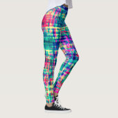 Abstracte kleurrijke moderne tie kleurstof patroon leggings (Rechts)