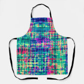 Abstracte kleurrijke moderne tie kleurstof patroon schort (Voorkant)