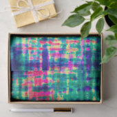 Abstracte kleurrijke moderne tie kleurstof patroon tissuepapier (Geschenk)