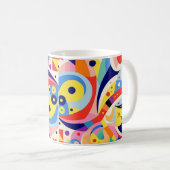 Abstracte kleurrijke Mok (Voorkant rechts)