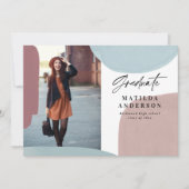 Abstracte kleurrijke multi-fotograduatie partij aankondiging (Voorkant)