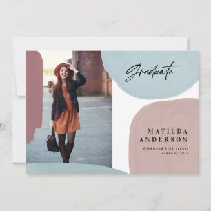 Abstracte kleurrijke multi-fotograduatie partij aankondiging