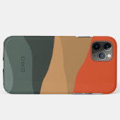 Abstracte kleurrijke organische strepen Case-Mate iPhone case (Achterkant (horizontaal))