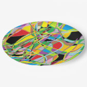 Abstracte kleurrijke papieren Borden Papieren Bordje (Gekanteld)