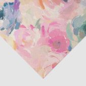 Abstracte kleurrijke pastelbloemen bloemenpatroon tissuepapier (Detail)