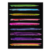 Abstracte kleurrijke penseelstreken verven #2 foto afdruk (Voorkant)
