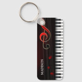 Abstracte kleurrijke piano sleutelhanger (Voorkant)