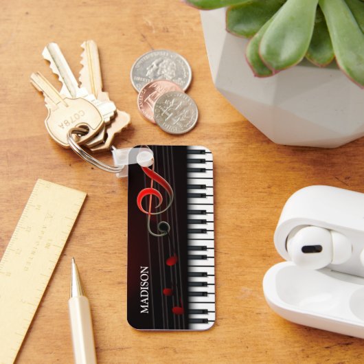 Abstracte kleurrijke piano sleutelhanger (Bureau)