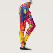 Abstracte kleurrijke plakband leggings (Rechts)
