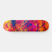 Abstracte kleurrijke plakband persoonlijk skateboard (Horizontaal)