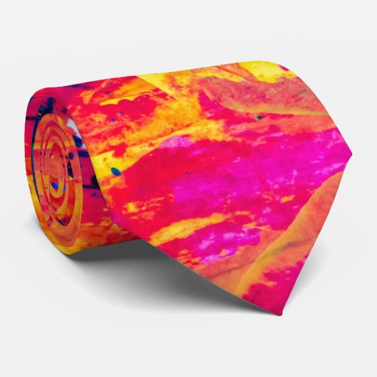 Abstracte kleurrijke plakband stropdas (Opgerold)