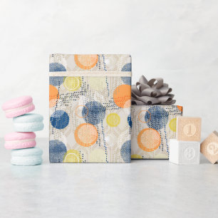 Abstracte kleurrijke polka dot cadeaupapier