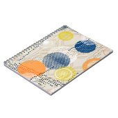 Abstracte kleurrijke polka dot notitieboek (Linkerzijde)