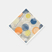Abstracte kleurrijke polka dot servet (Hoek)