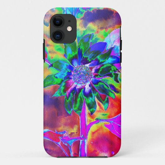 Abstracte kleurrijke psychedelische chakra zonnebl Case-Mate iPhone case (Achterkant)