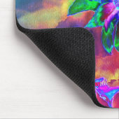 Abstracte kleurrijke psychedelische chakra zonnebl muismat (Hoek)