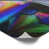 Abstracte Kleurrijke Reflecties Poster (Hoek)