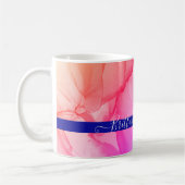 Abstracte Kleurrijke Regenboog Unieke Custom Chic Koffiemok (Links)