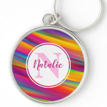 Abstracte kleurrijke regenbooggradiënt Naam Monogr