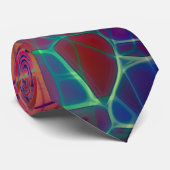 Abstracte kleurrijke regenboogmozaïek stropdas (Opgerold)