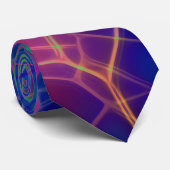 Abstracte kleurrijke regenboogmozaïek stropdas (Opgerold)