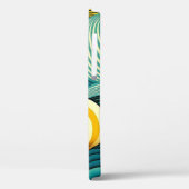 Abstracte kleurrijke Retro 70s Hippie Waves Artwor Case-Mate iPhone Case (Achterkant / Links)