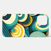 Abstracte kleurrijke Retro 70s Hippie Waves Artwor Case-Mate iPhone Case (Achterkant (horizontaal))