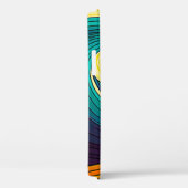 Abstracte kleurrijke Retro 70s Hippie Waves Artwor Case-Mate iPhone Case (Achterkant / Rechts)
