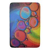Abstracte kleurrijke ronde cirkels badmat (Voorkant Verticaal)