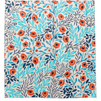 Abstracte Kleurrijke Rozen: Bloemen Douchegordijn