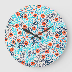 Abstracte Kleurrijke Rozen:  Bloemen Grote Klok