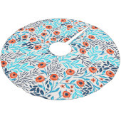 Abstracte Kleurrijke Rozen:  Bloemen Kerstboom Rok (Gekanteld)